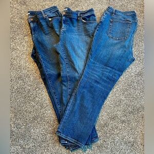 3 pairs of identical jeans. Eileen fisher 16w straight leg jeans. Listing for 3